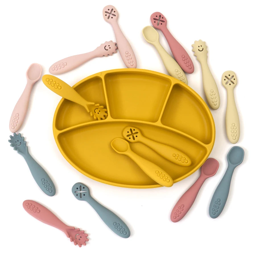 Baby Silicone Weaning Spoon Set – 3 Pack