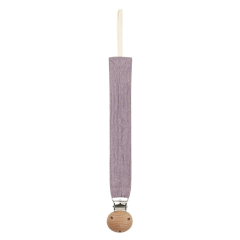 Cotton Baby Pacifier Clip Chain – Beech Wood & Metal