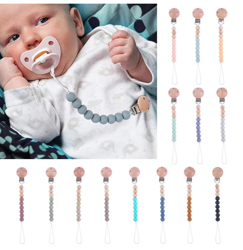 Silicone Baby Pacifier Clip Chain