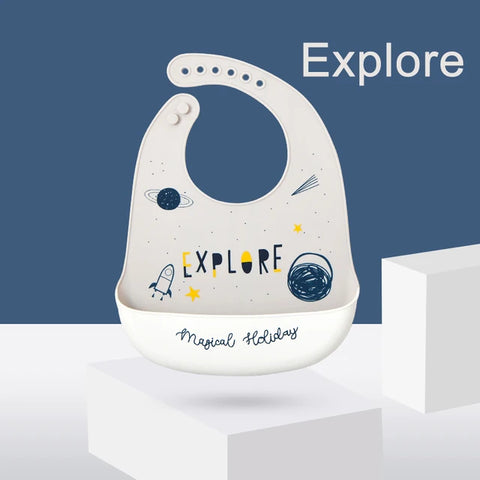 Silicone Baby Bib – Waterproof & Adjustable