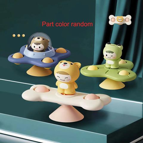 Baby Suction Cup Airplane Bath Spinner Toy
