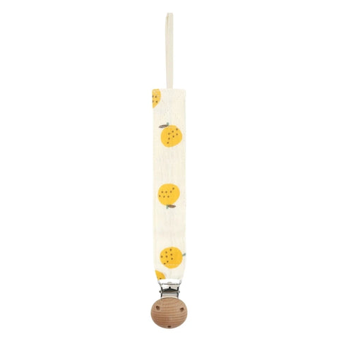 Cotton Baby Pacifier Clip Chain – Beech Wood & Metal