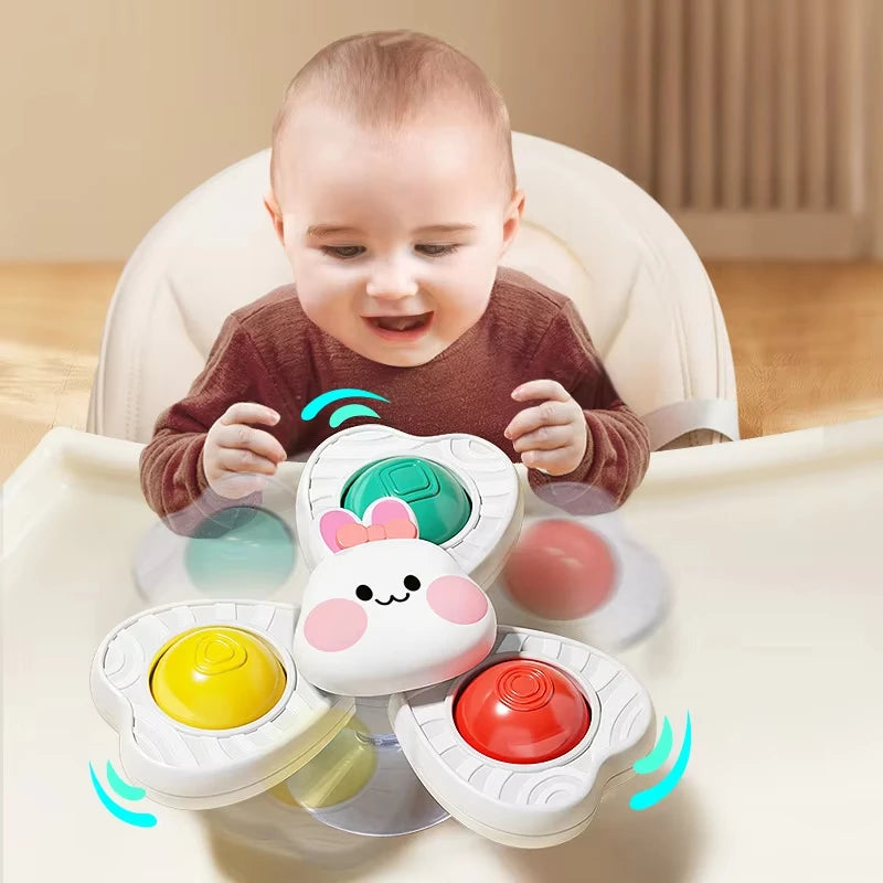 Baby Suction Cup Spinning Bath Toy – Montessori
