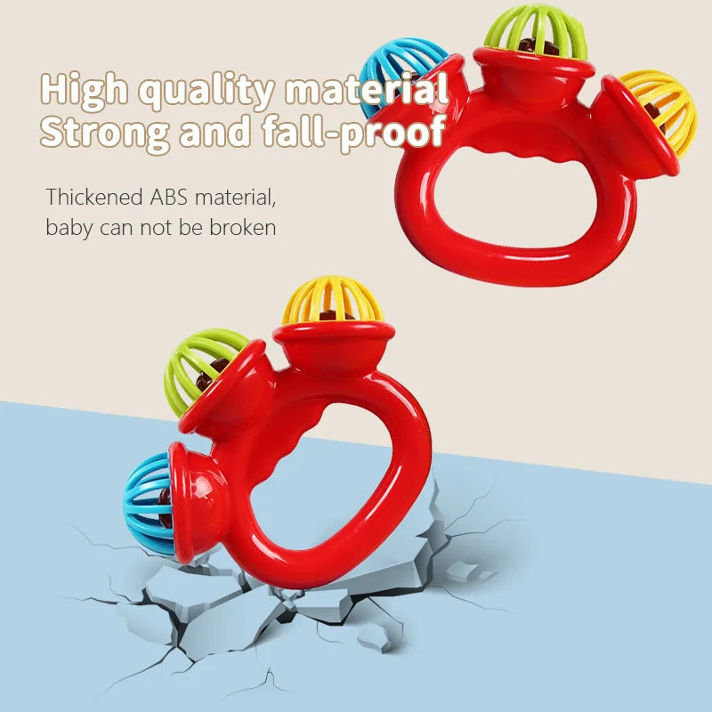 Baby Hand Rattle Ball Toy – Sensory Grasping Toy