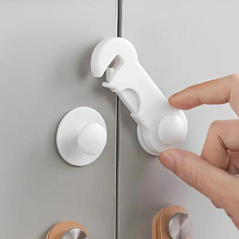 Baby Safety Cabinet Locks – 10 Pack (White)