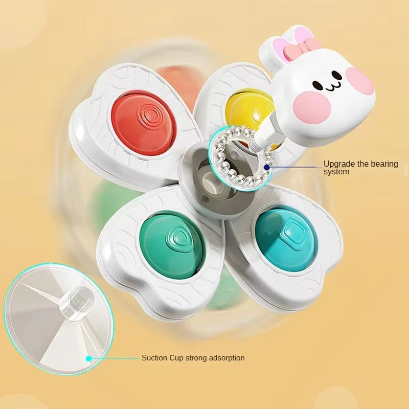 Baby Suction Cup Spinning Bath Toy – Montessori