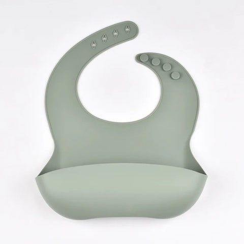 Baby Silicone Tray Bib – 4-Speed Adjustable