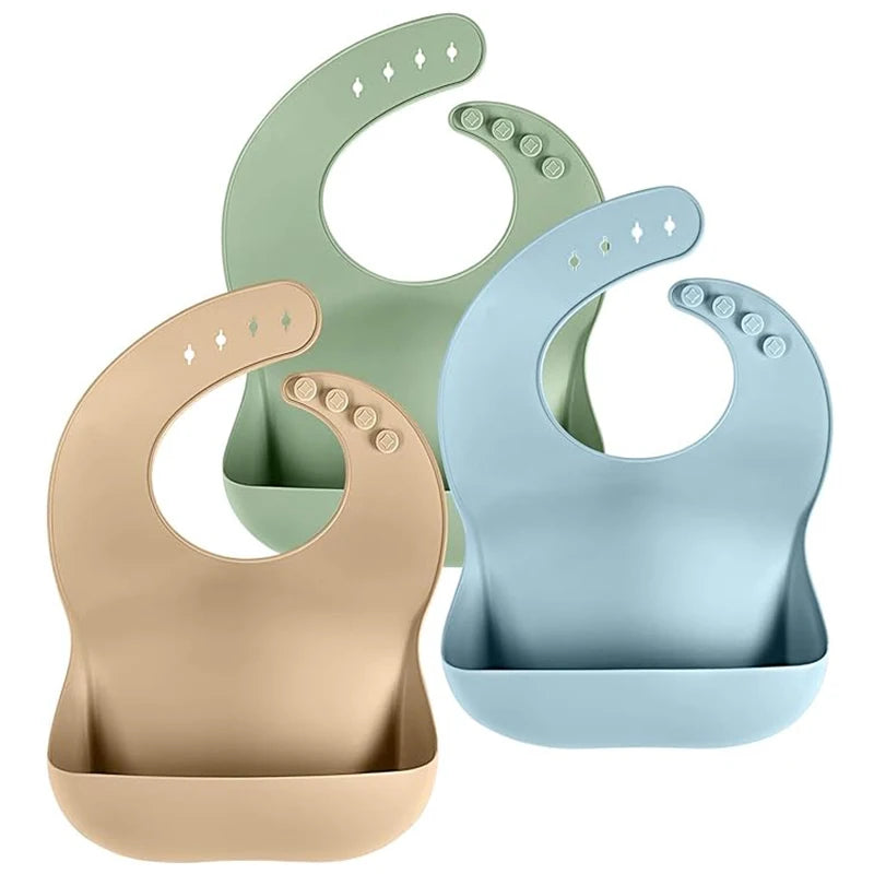 Baby Silicone Tray Bib – 4-Speed Adjustable