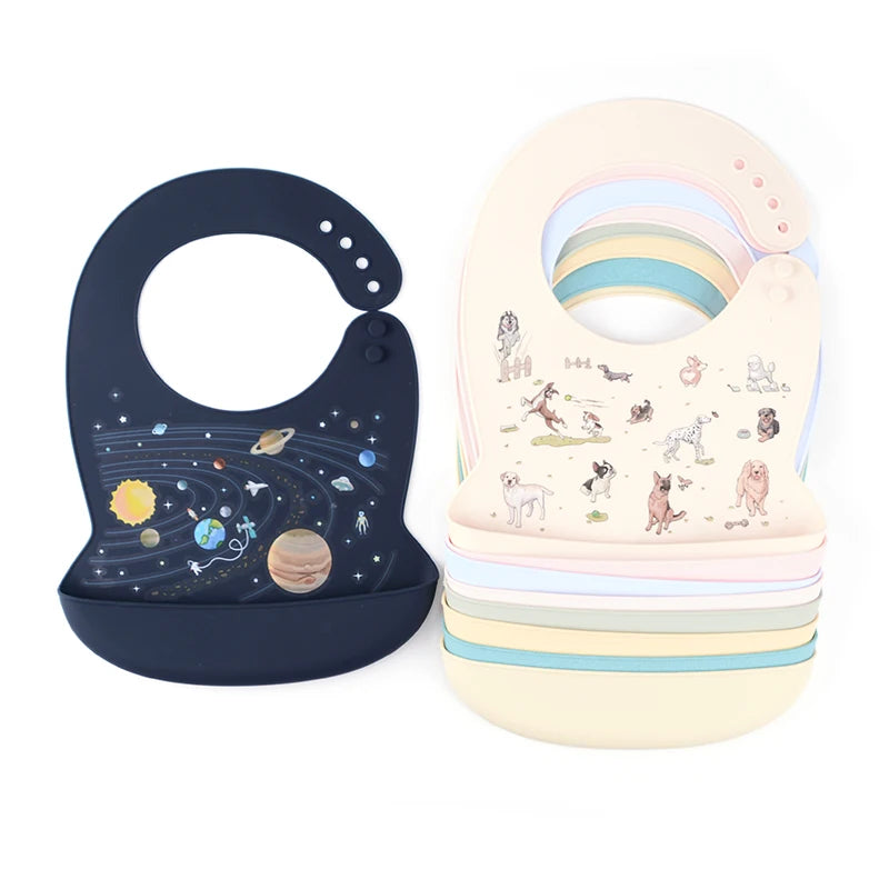 Silicone Baby Bib – Waterproof & Adjustable