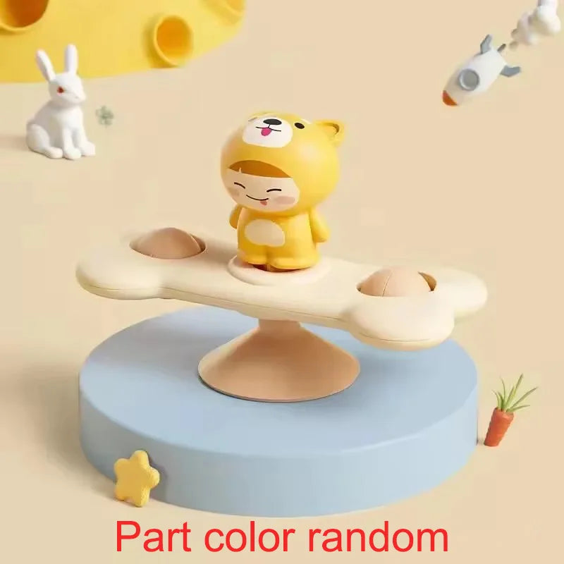 Baby Suction Cup Airplane Bath Spinner Toy
