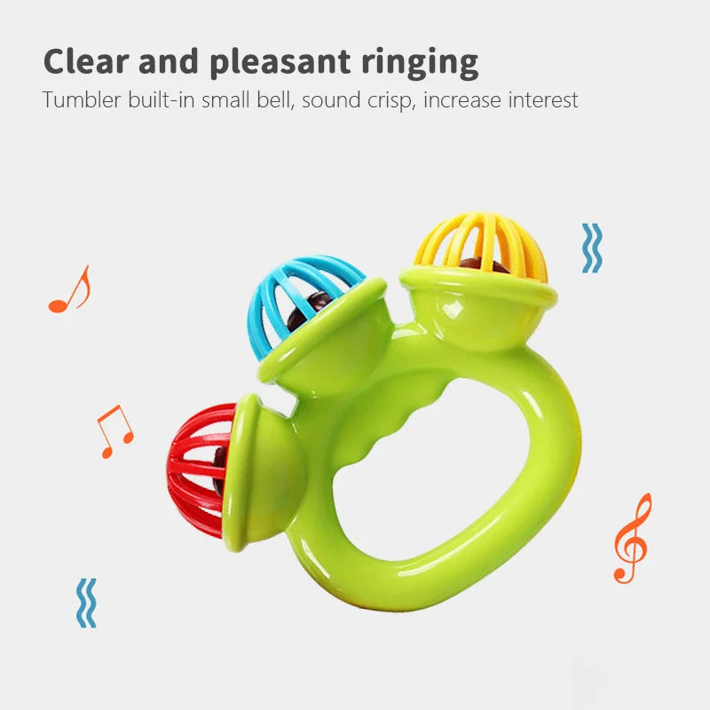 Baby Hand Rattle Ball Toy – Sensory Grasping Toy