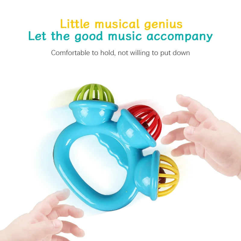 Baby Hand Rattle Ball Toy – Sensory Grasping Toy