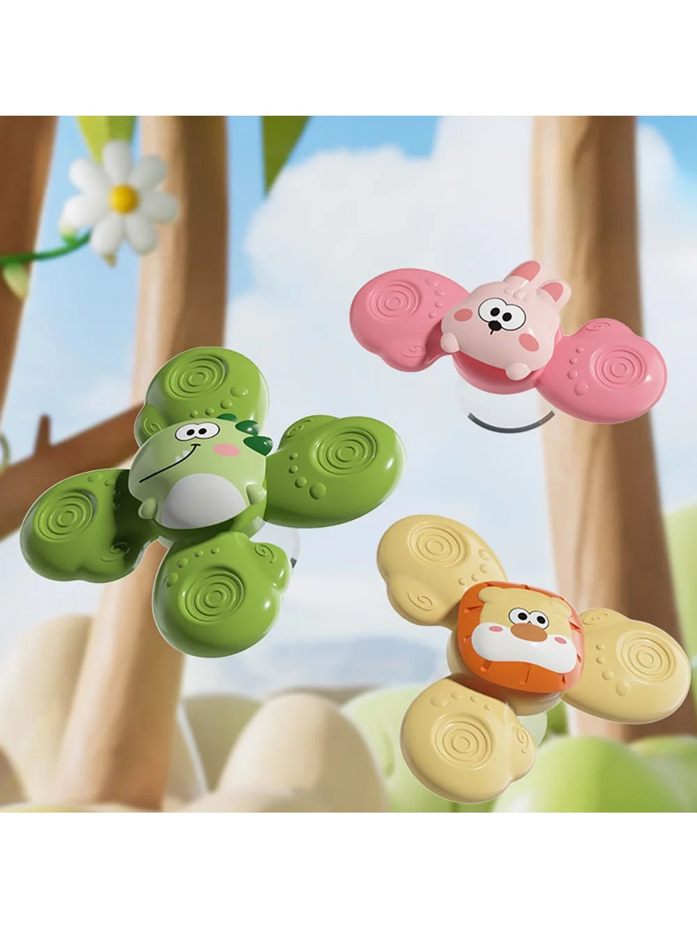 Baby Suction Cup Spinning Bath Toy – Montessori