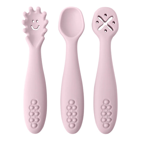 Baby Silicone Weaning Spoon Set – 3 Pack