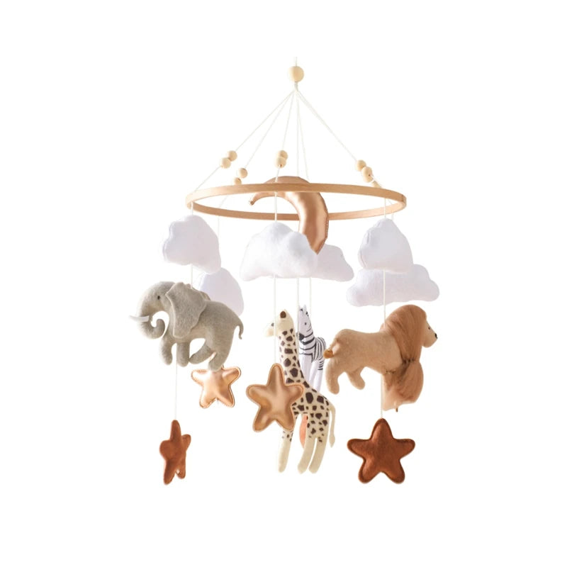 Baby Crib Mobile – Felt Forest Animal Hanging Rattle