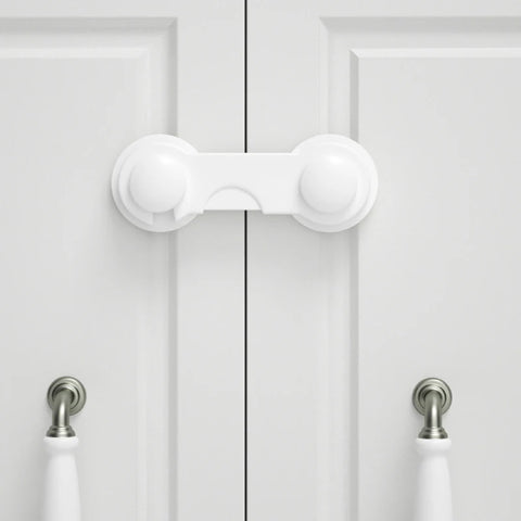 Baby Safety Cabinet Locks – 10 Pack (White)