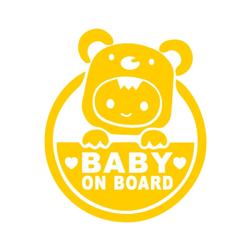 Baby On Board Reflective Car Sticker – PVC Safety Decal