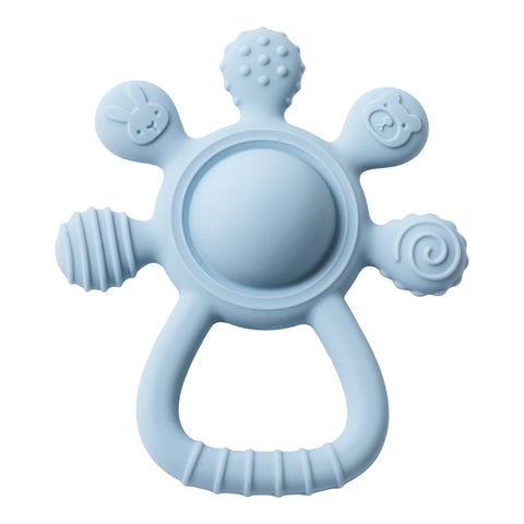 BPA-Free Silicone Baby Teether Rattle – Hand Bell