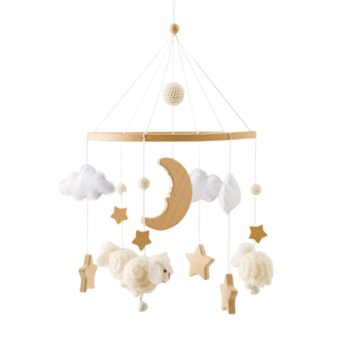 Baby Crib Mobile – Felt Forest Animal Hanging Rattle