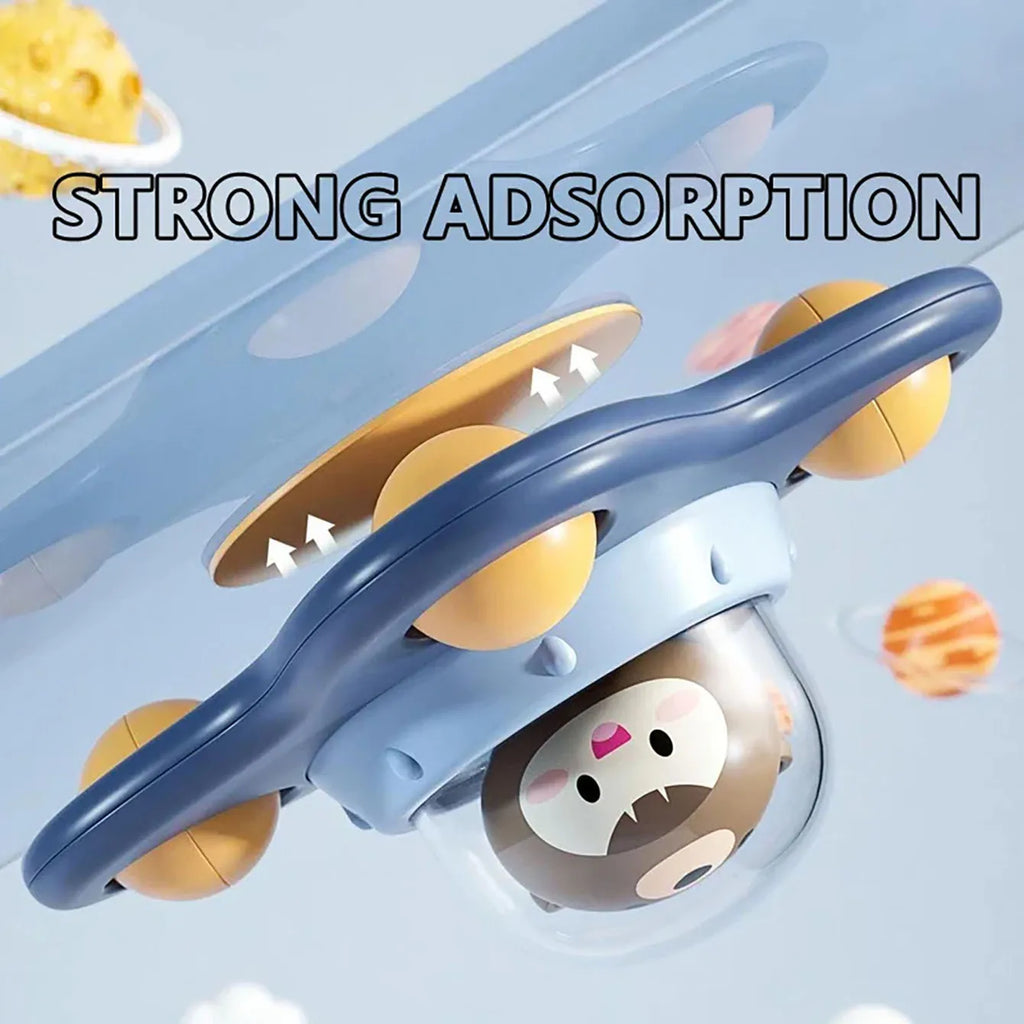Baby Suction Cup Airplane Bath Spinner Toy