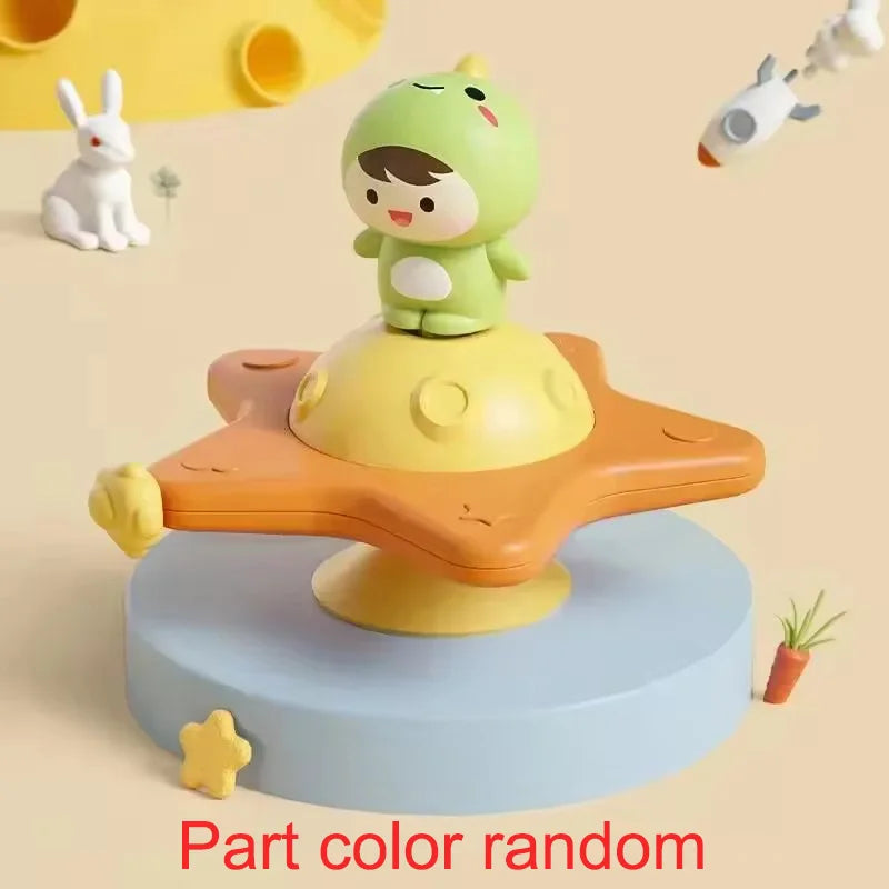 Baby Suction Cup Airplane Bath Spinner Toy