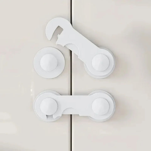 Baby Safety Cabinet Locks – 10 Pack (White)