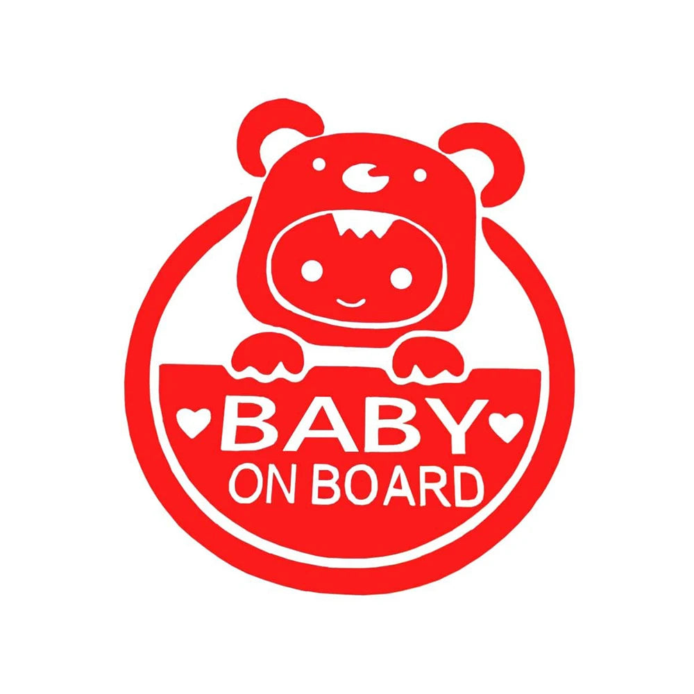 Baby On Board Reflective Car Sticker – PVC Safety Decal