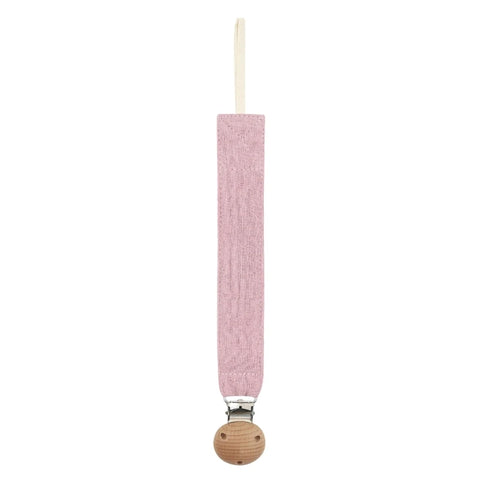 Cotton Baby Pacifier Clip Chain – Beech Wood & Metal