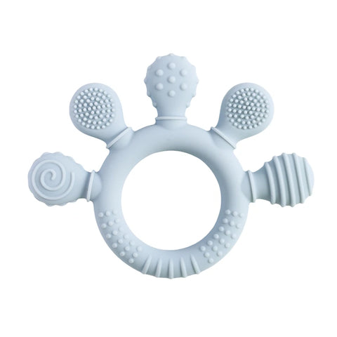 BPA-Free Silicone Baby Teether Rattle – Hand Bell