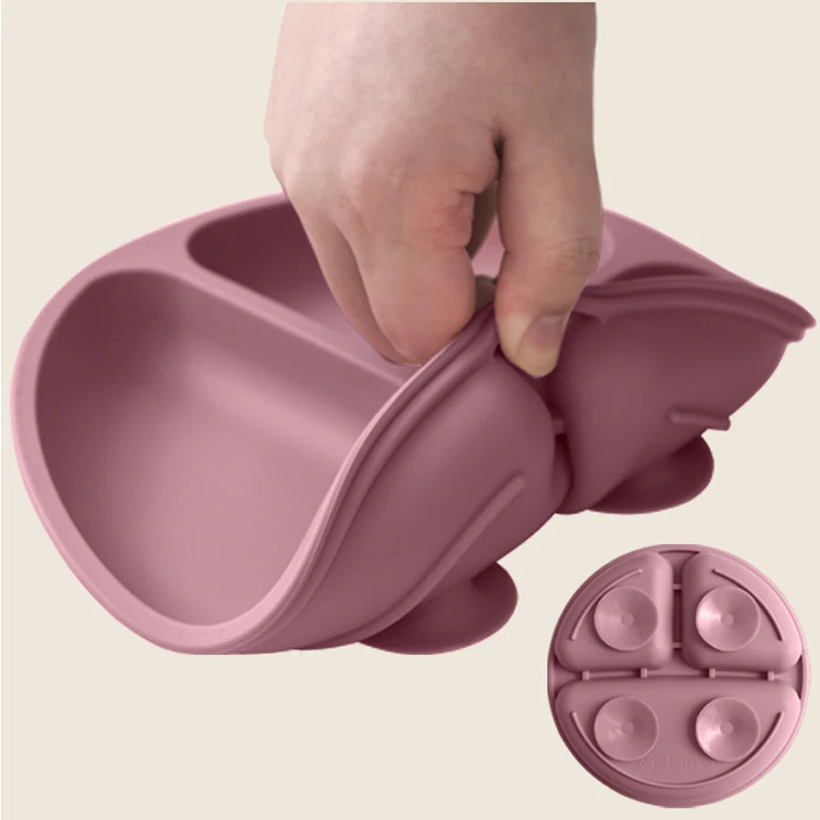 Baby Silicone Suction Dining Plate – BPA-Free