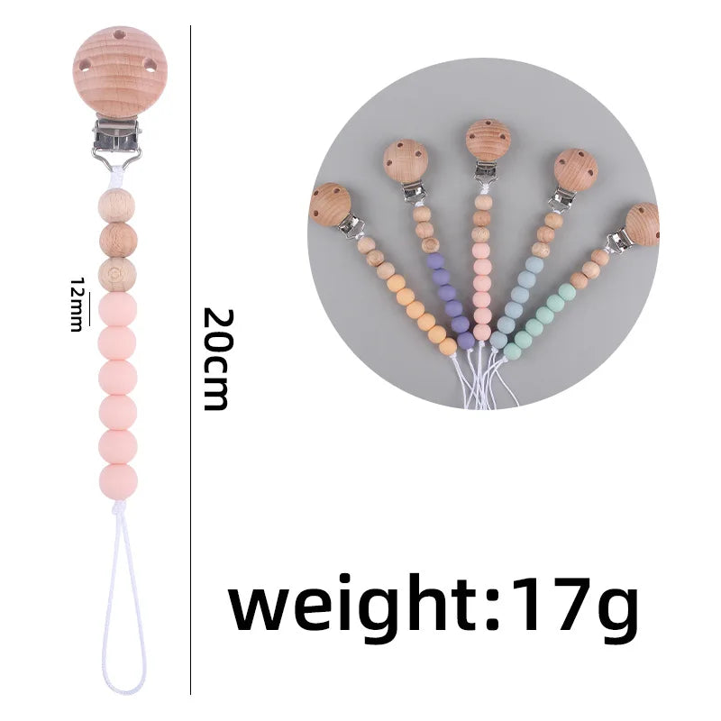 Silicone Baby Pacifier Clip Chain