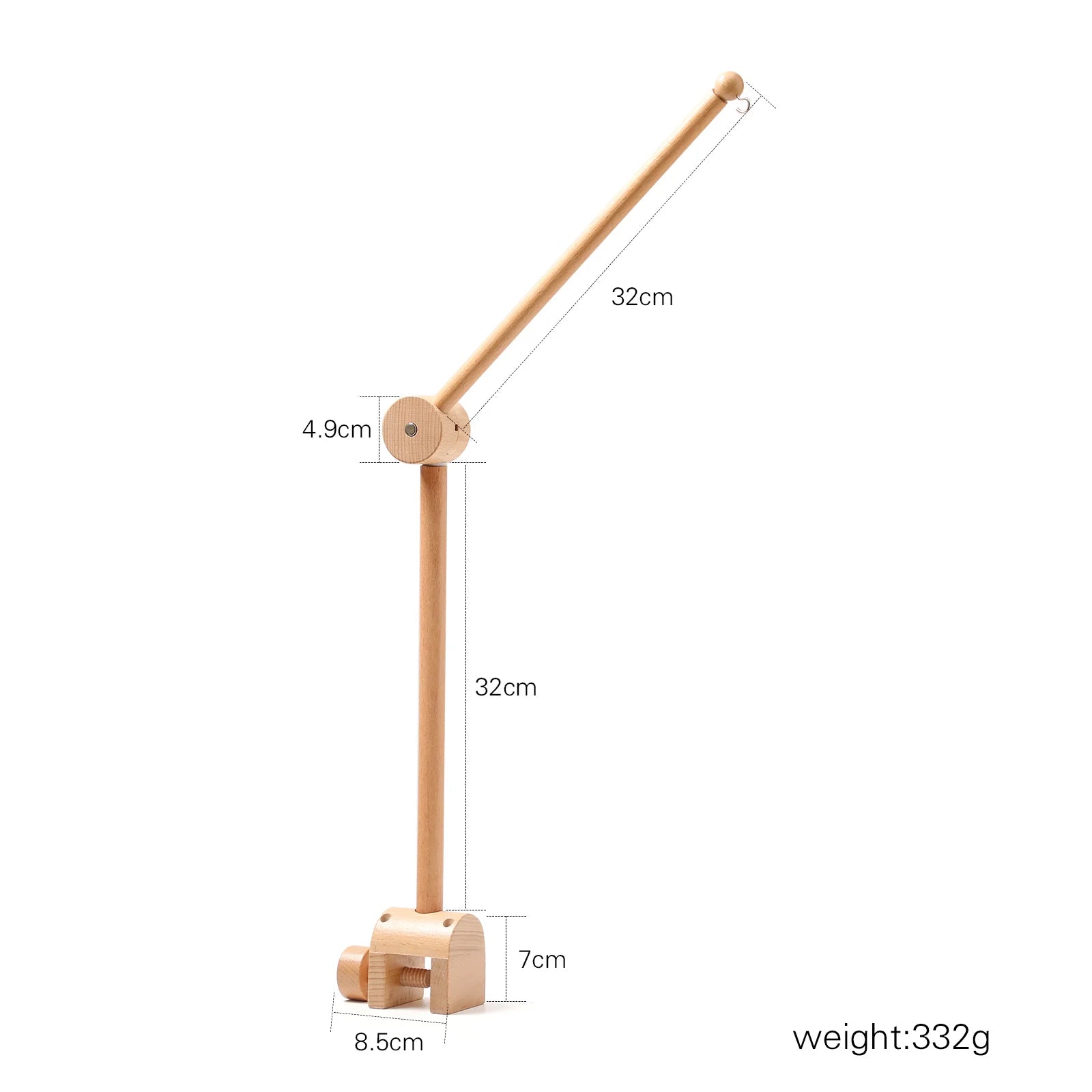Baby Crib Mobile – Felt Forest Animal Hanging Rattle