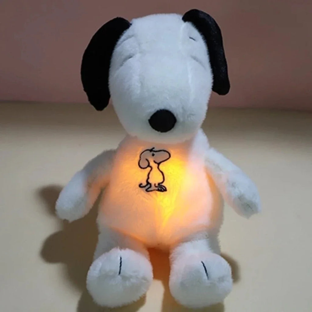 Baby Breathing Snoopy Plush Sleep Companion with Music & Light
