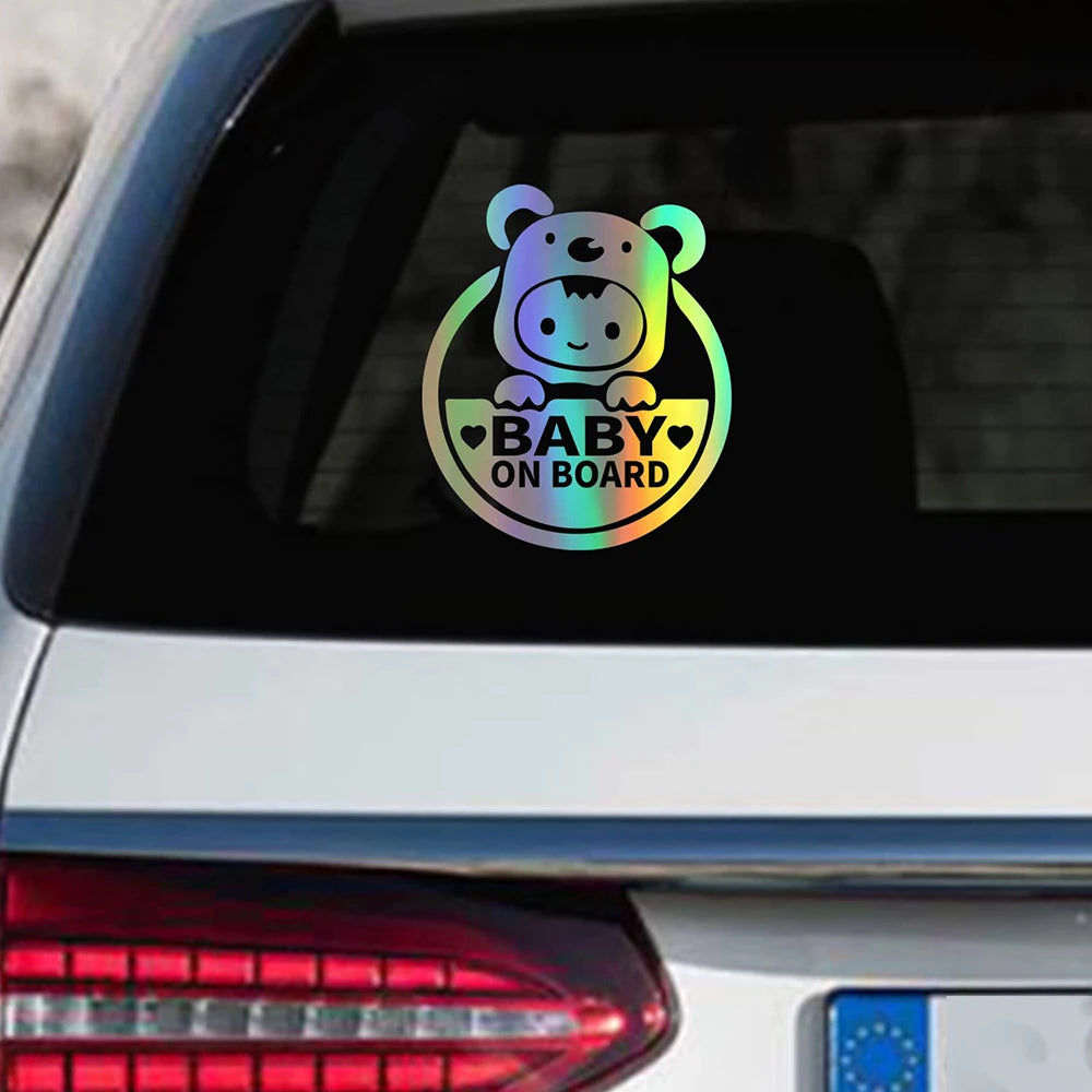 Baby On Board Reflective Car Sticker – PVC Safety Decal