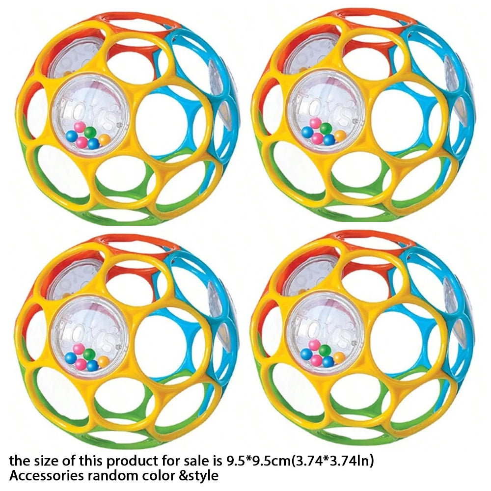 Baby Soft Grasping Rattle Ball with Bell