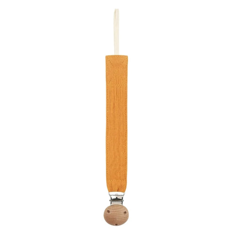 Cotton Baby Pacifier Clip Chain – Beech Wood & Metal
