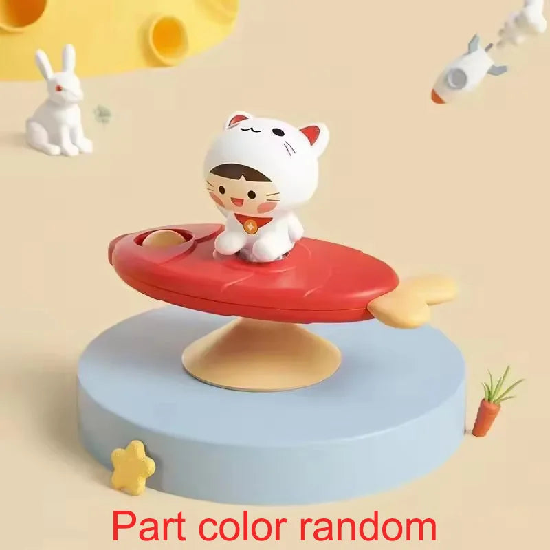 Baby Suction Cup Airplane Bath Spinner Toy