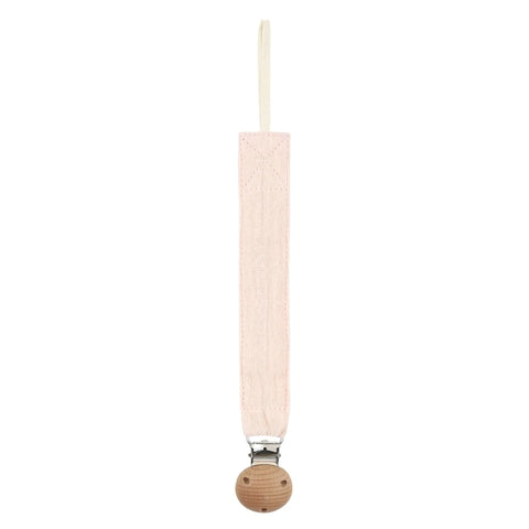Cotton Baby Pacifier Clip Chain – Beech Wood & Metal