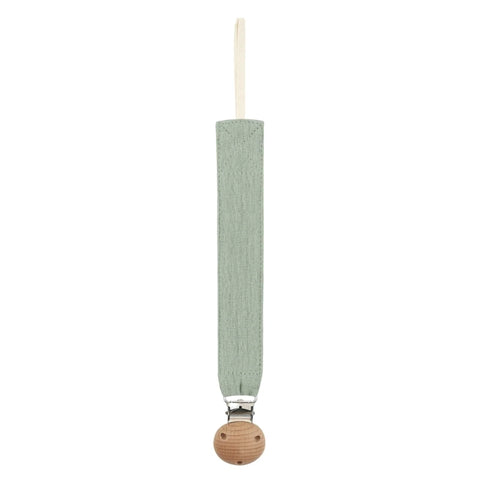 Cotton Baby Pacifier Clip Chain – Beech Wood & Metal