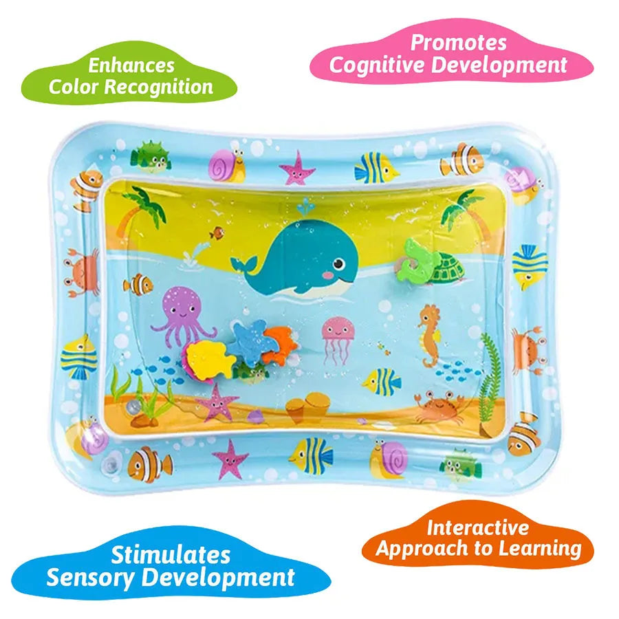 Baby Inflatable Water Play Mat – Tummy Time Pad