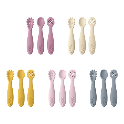 Baby Silicone Weaning Spoon Set – 3 Pack