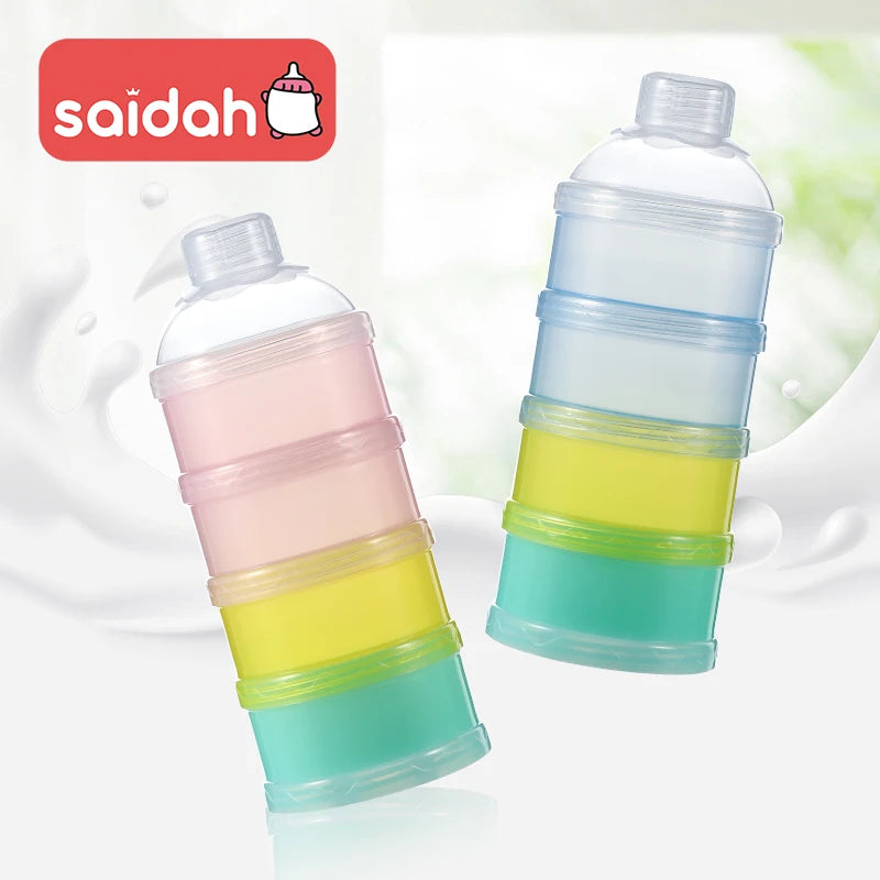 Portable 4-Layer Milk Powder Storage Box