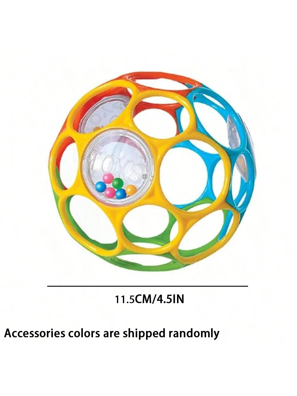 Baby Soft Grasping Rattle Ball with Bell