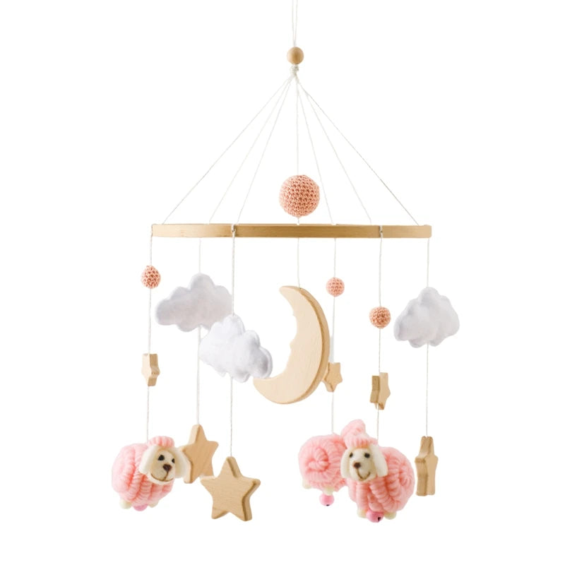 Baby Crib Mobile – Felt Forest Animal Hanging Rattle