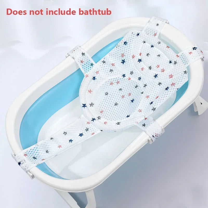 Baby Bath Net Seat Cushion – Adjustable Bathtub Support