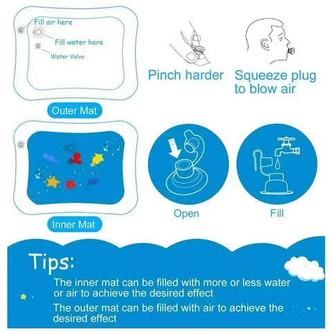 Baby Inflatable Water Play Mat – 50 × 66cm