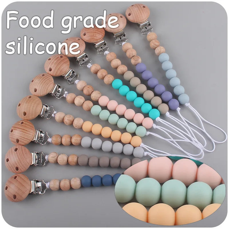 Silicone Baby Pacifier Clip Chain