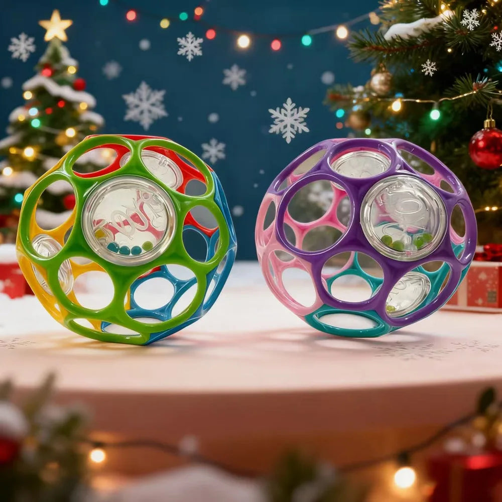 Baby Soft Grasping Rattle Ball with Bell