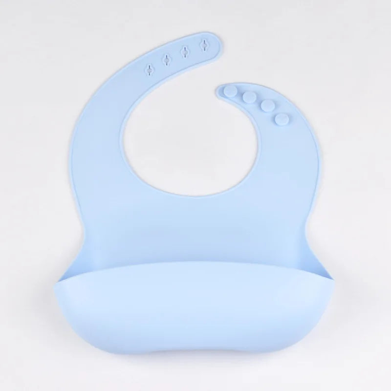 Baby Silicone Tray Bib – 4-Speed Adjustable