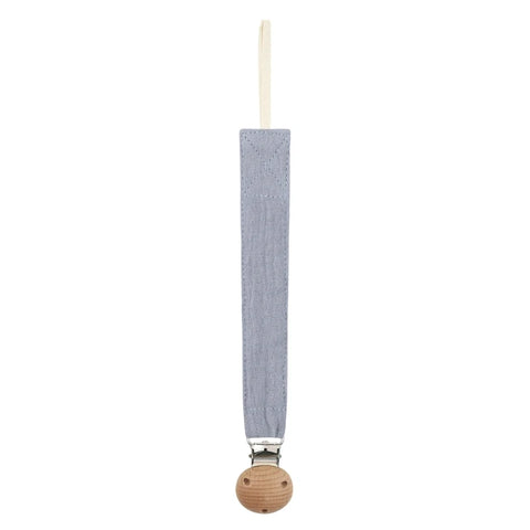 Cotton Baby Pacifier Clip Chain – Beech Wood & Metal